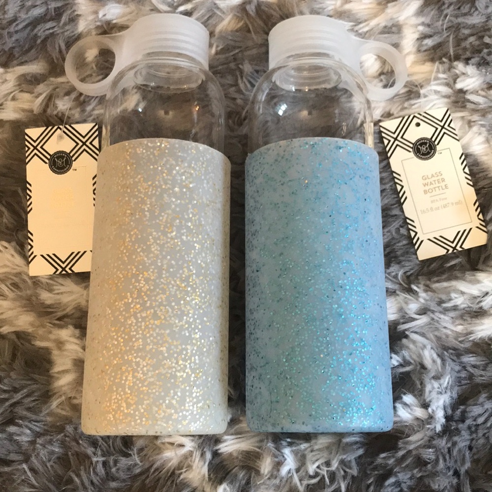 Glass water bottle bundle